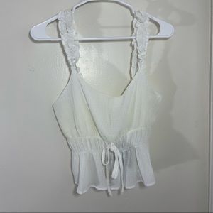 Le Lis Cinch Waist Sleeveless Top